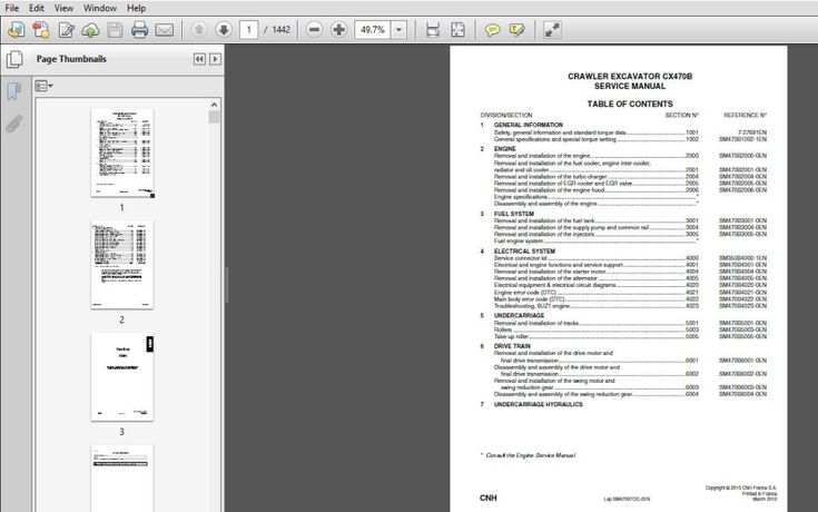 download Case CX470B Crawler Excavator able workshop manual