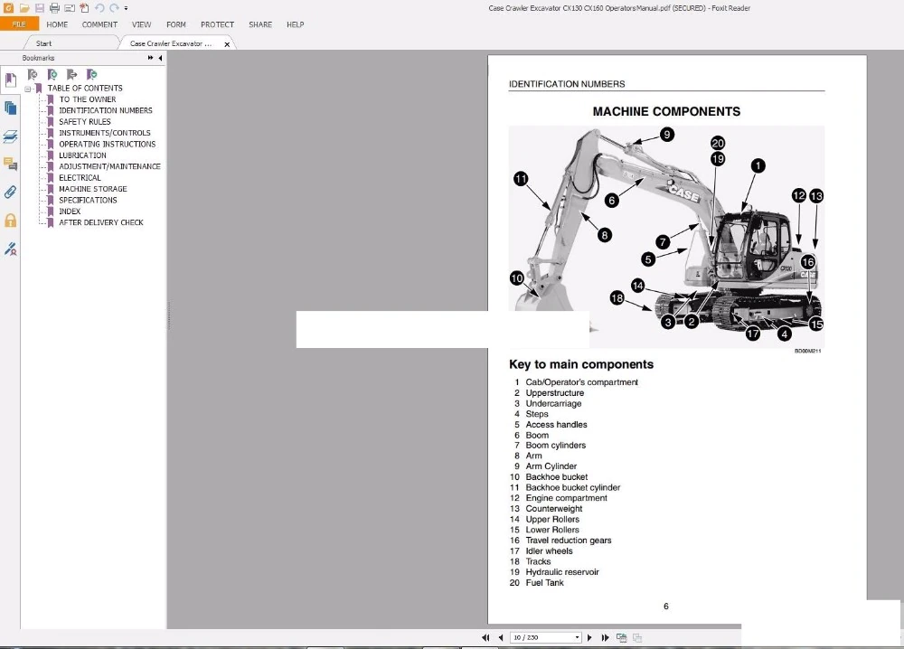 download Case CX700B Tier III Excavator s Instruction able workshop manual