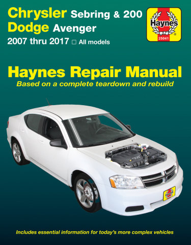 download Chrysler Sebring able workshop manual