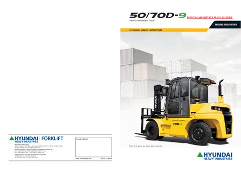 download HYUNDAI 50D 7A 60D 7A 70D 7A Forklift Truck able workshop manual