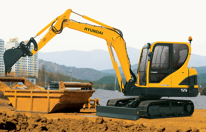 download HYUNDAI R55 9A Crawler Excavator able workshop manual