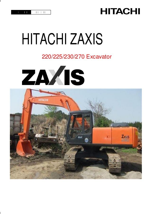 download Hitachi Zaxis 270 Excavator able workshop manual