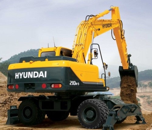 download Hyundai R210W 9 Wheel Excavator able workshop manual