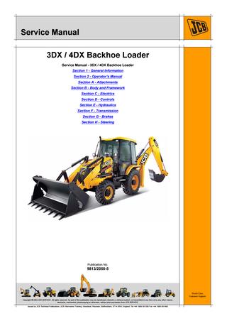 download JCB 215 Backhoe Loader able workshop manual