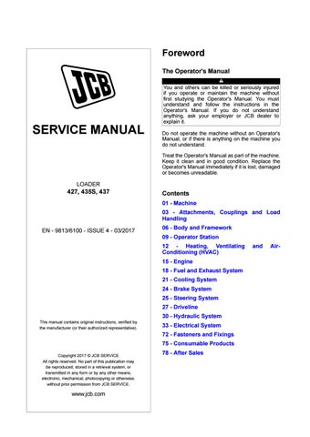 download JCB426 436 435 436 machine manuals able workshop manual