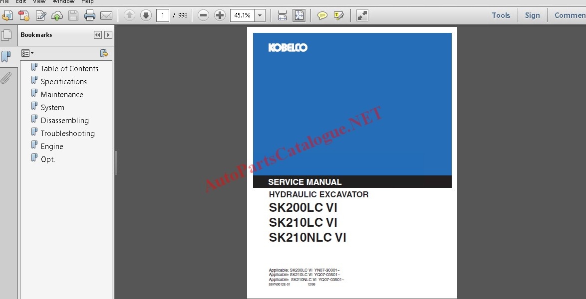 download KOBELCO SK025 Excavator able workshop manual