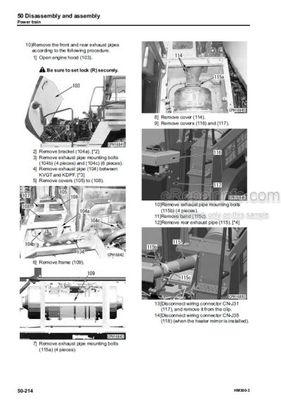 download KOMATSU HM300 1 Articulated Dump Truck Field ASSEMBLY Instruction able workshop manual