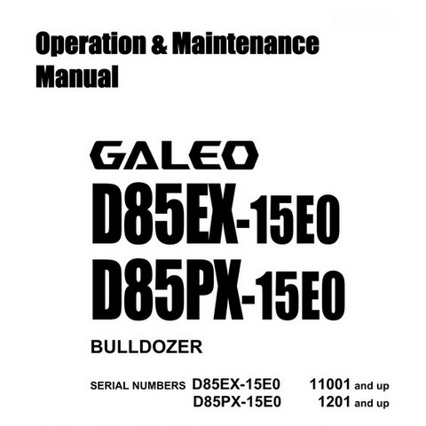 download Komatsu D155AX 6 Galeo Bulldozer able workshop manual