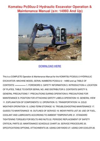 download Komatsu PC25 1 Operation able workshop manual