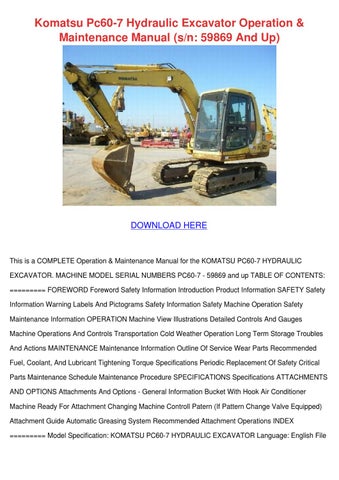 download Komatsu PC250LC 6 Hydraulic Excavator able workshop manual