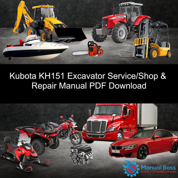 download Kubota KH 151 Excavator able workshop manual