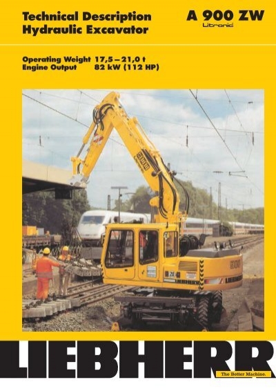 download LIEBHERR A900ZW Wheel Excavator able workshop manual