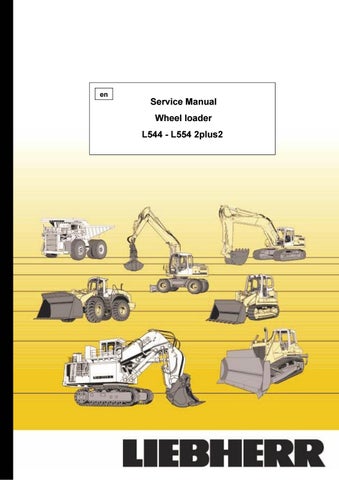 download LIEBHERR L554 Wheel Loader s  2 able workshop manual