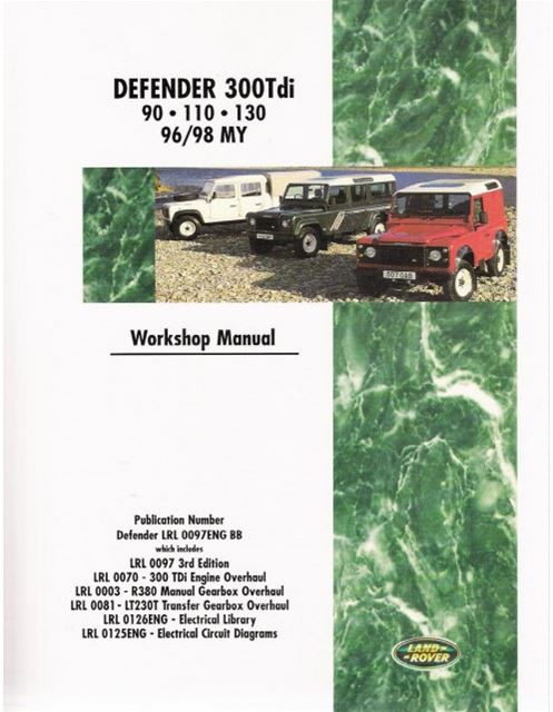 download Land Rover DEFENDER 300TDI workshop manual