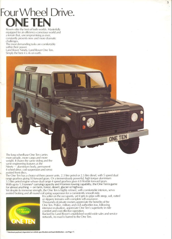 download Land Rover Ninety One Ten workshop manual