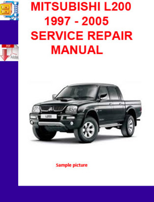 download MITSUBISHI L200 WARRIOR TRITON workshop manual