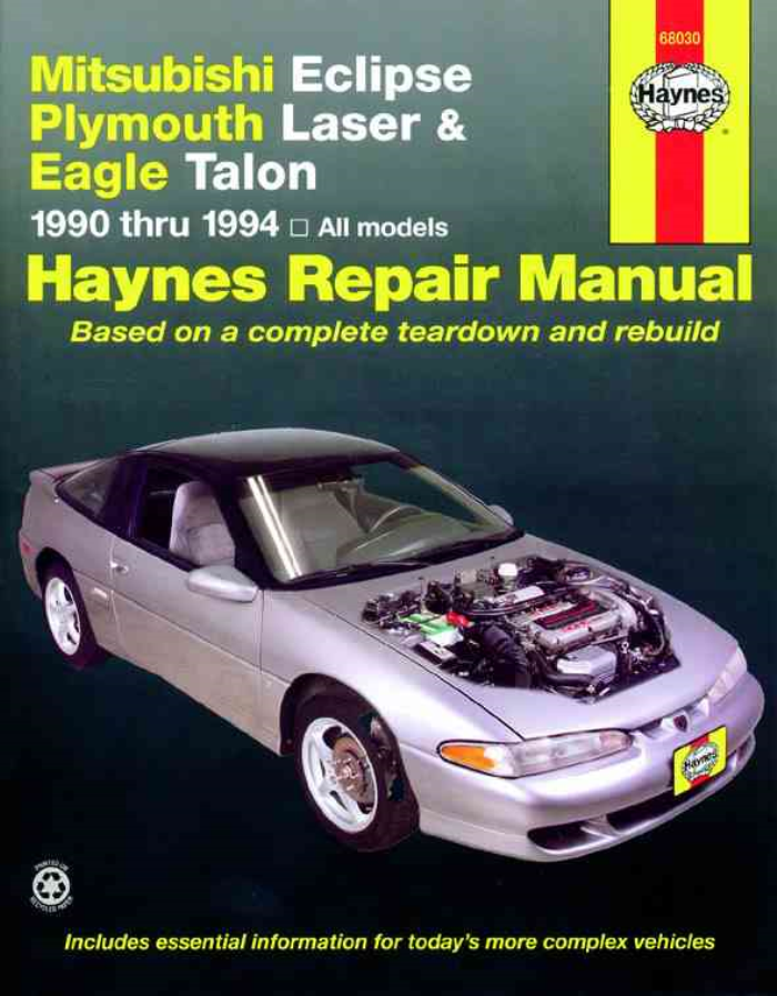 download Mitsubishi LASER TALON Eclipse able workshop manual