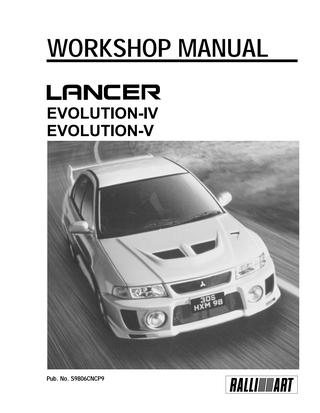 download Mitsubishi Lancer Evolution IV V Wokshop workshop manual