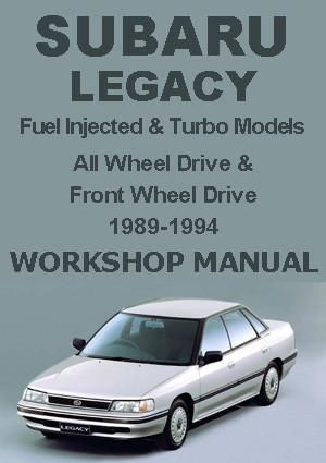 download SUBARU LIBERTY LEGACY 94 workshop manual