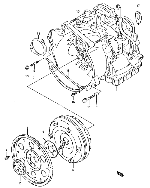 download SUZUKI Automatic Transmission MX17 GEO METRO SPRINT able workshop manual