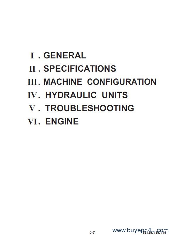 download Takeuchi TB125 TB135 TB145 Compact Excavator Operation able workshop manual