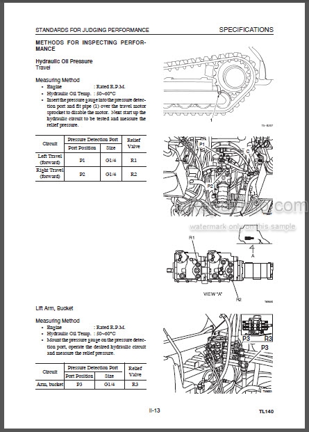 download Takeuchi TL140 Crawler Loaderable workshop manual