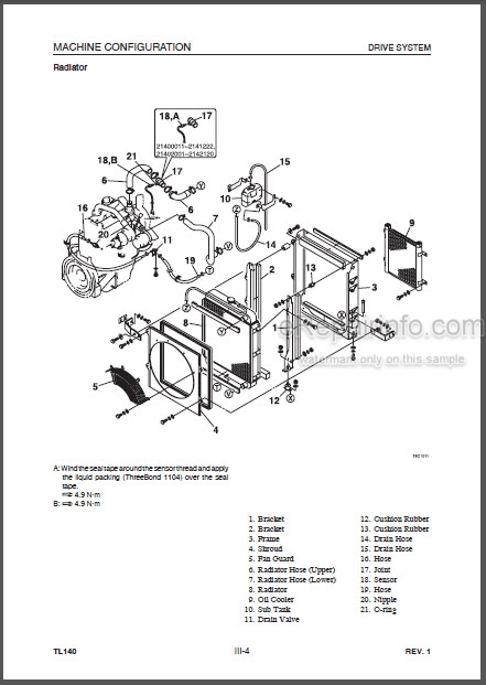 download Takeuchi TL140 Crawler Loaderable workshop manual